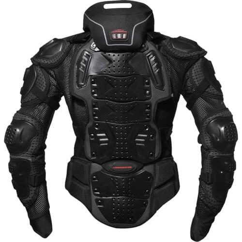 Motorcycle Jackets Motorcycle Armor Racing Body Protector Jacket Summer Motocross Motorbike Protective Gear + Neck Protector