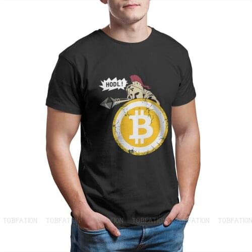 HODL Your Cryptos Harajuku TShirt Bitcoin Cryptocurrency Miners Meme Printing Streetwear T Shirt Male Tee Unique Gift Clothes