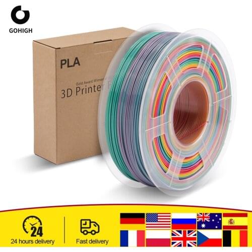 GOHIGH PLA Filament 1.75mm 1kg 3D Printing Materials Multi-colors For Choose PLA 3D Filament Fast Shipping