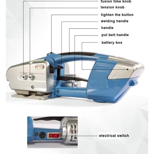 PP Packaging Machine Strapping Tool Electric Welder With Spare Parts