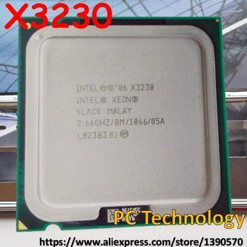 Original Intel Xeon Quad Core X3230 2.66GHz/95W/8MB/1066MHz/LGA775 Desktop CPU Free shipping Delivery within 1 day