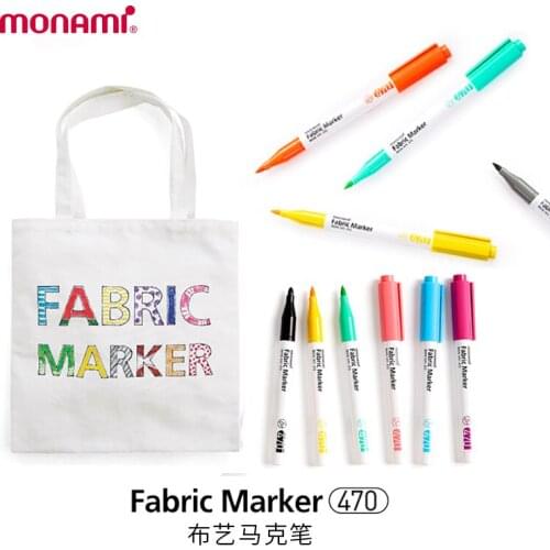 Monami Cloth Art Marker Pen Clothes Shoes DIY Graffiti Pen Marker Pen 470 Graffiti Watercolor Pen Brush Cloth Painting