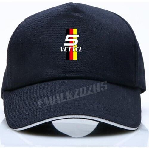 Sebastian Vettel Number 5 Mens Driver Ringer Baseball caps 2020 Mens womens Hip Hop Caps