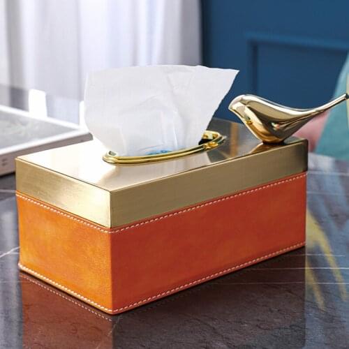 Nordic Paper Box Home Living Room Creative Bedroom Light Luxury Tissue Box Desktop Storage Reusable Tissue Rangement Home Eg50zj