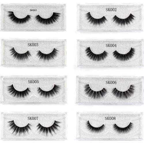 SOQOZ Eyelashes 3D Silk Protein Lashes Luxury Hand Made False Eyelashes Cruelty Free Eye Lashes Dramatic Lashes