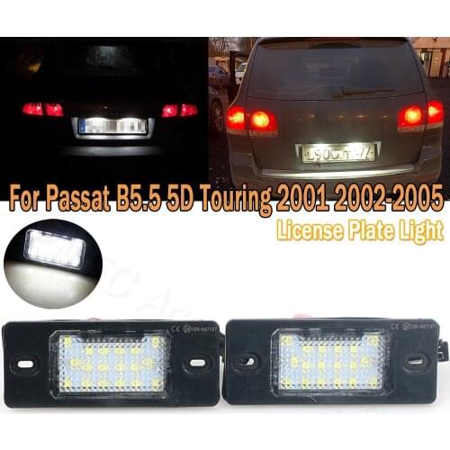 PMFC LED Number License Plate Lights 1pair Canbus Error Free White 12v 18SMD For VW Touareg Tiguan Golf 5 Passat B5