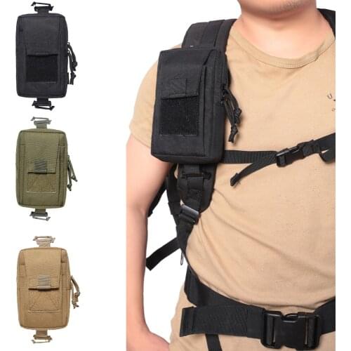 Tactical Molle Phone Pouch Military 1000D Mobile Phone Wallet Bag Outdoor Vest Backpack Hanging Bag Hunting EDC Waist Tool Pack