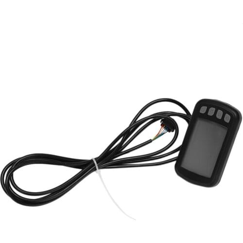 Mini LCD Display for Electric Bike Scooter Motorcycle Speedometer Waterproof Ebike Display with 5 Connector Wires