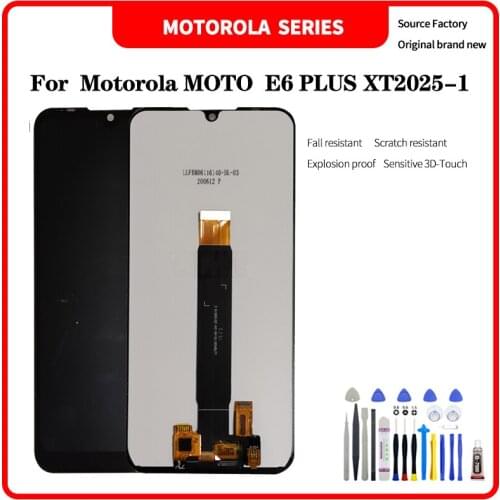 For Motorola MOTO E6 Plus XT2025-1/2/3 LCD For MOTO E6 Plus Display LCD Screen Touch Digitizer Assembly with Disassembly tools
