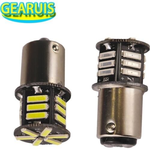 100X 1157 BAY15D 170MA 21 SMD 7020 7014 LED P21/5W 1156 BA15S Car Turn signal Tail light Brake lights Bulb lamp White Red 12V