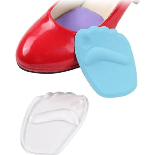 2Pc 3D Silicone Gel Forefoot Pad for Women High Heels Inserts Front Insoles Reduces Friction Massage Foot Care Shoes Pads