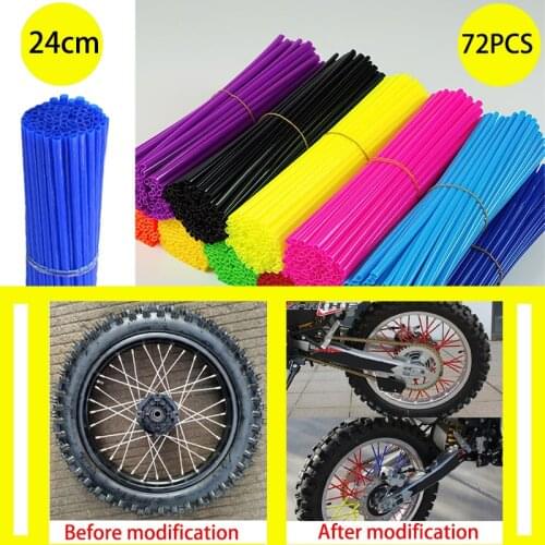Motorcycle Spoke Cover Motorbike Rim Spoke Protector Moto Bicycle Dirt Bike Wheel Spokes Covers Motocross Tube Protective Wrap