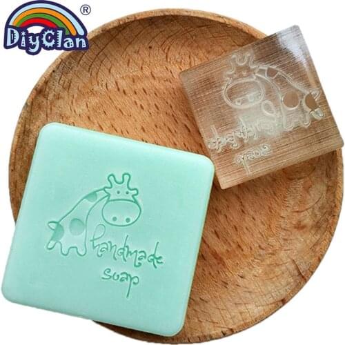 Acrylic DIY resin DIY handmade Resin soap stamp chapter Giraffe mini diy multiple styles patterns Z0123CJ