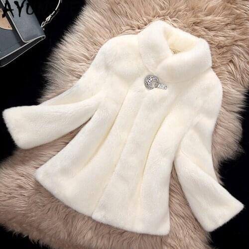 AYUNSUE Natural Mink Fur Coat Female Luxury Full Pelt Real Fur Jackets 2020 Winter Jacket Women Short Korean Outwear MY3679