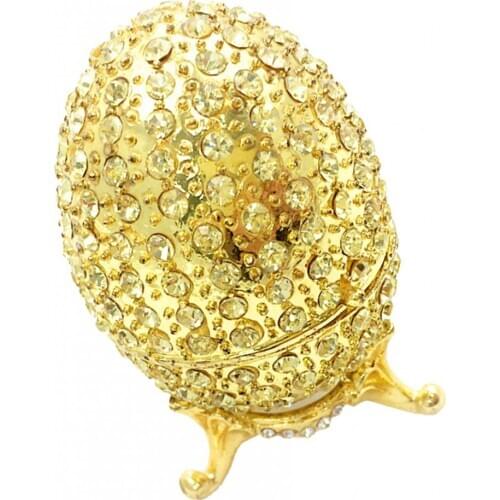 Sparkling Enamel Egg Jewelry Trinket Box Craft Wedding Favor
