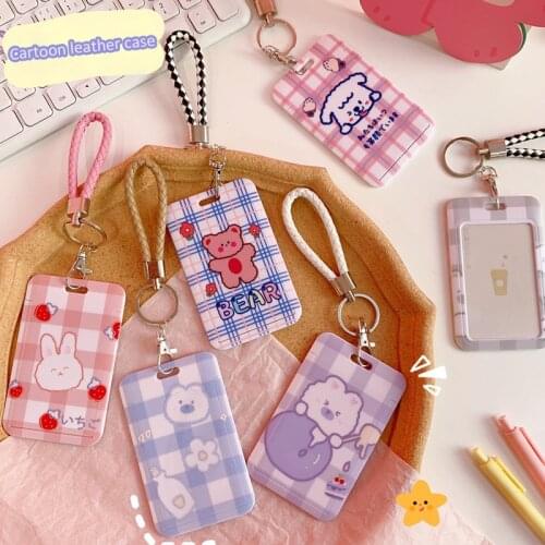 ID Credit Bank Card Holder Students Bus Card Case Hand Rope Visit Door Identity Badge Cards Cover FOR Women Men Pendants