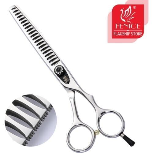 Fenice 7.0/7.5 inch Professional Grooming Scissors Thinning Shear with Small Teeth Japan 440C Thinning Rate 75