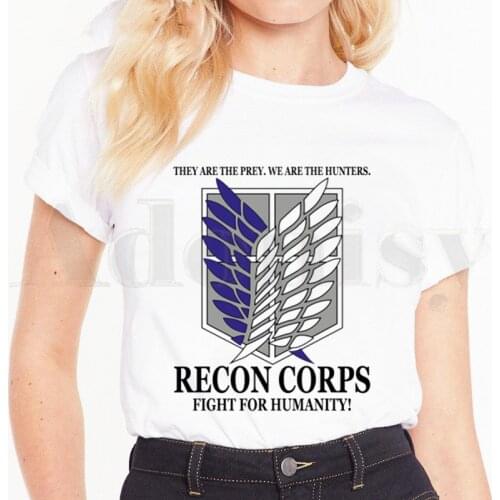 Attack on Titan Shingeki No Kyojin Levi Ackerman Womens T-shirt Short Sleeve Female Tops Tees Harajuku VintageT Shirts