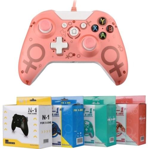 USB Wired Controller Controle for MicrosoftXbox One Gamepad for XboxOne PC Windows 7 8 10 Video Game Joystick and Dual Vibration