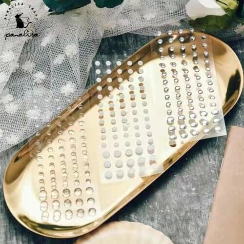 Panalisacraft Colorful Sprinkles Self- adhesive Enamel Dots Resin Sticker for Scrapbooking/ DIY Crafts/ Card Making Decoration