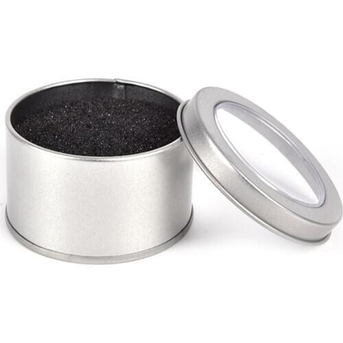 Round Metal Jewelry Watch Gift Box Display Case With Cushion 6.5*4cm Watch Organizer Box Holder Lowest Price