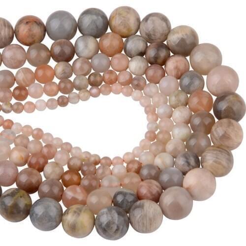 Chanfar High Quality Natural Sunstone Round Beads For Jewelry Making DIY Bracelet Necklace 4/6/8/10/12mm Strand