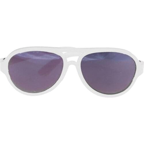 MagiDeal Fashion 1Pair Oval Frame Plastic Summer Glasses Sunglasses for 18 Inch Dolls Dollhouse Acce Gift 5Colors