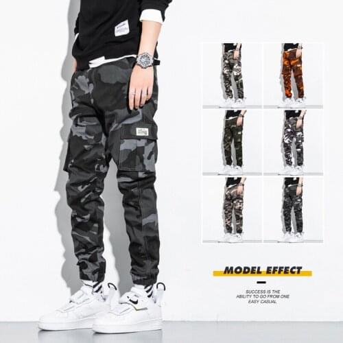 2021 Brand Men Fashion Streetwear Casual Camouflage Jogger Pants Tactical Military Trousers Men Cargo Pants Large size 7XL