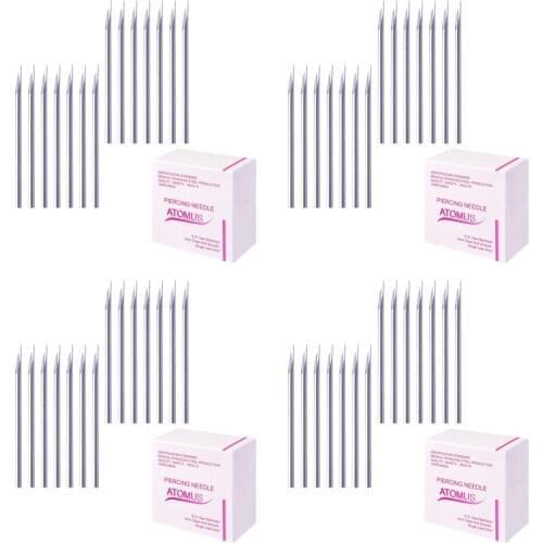 Set of 400, Professional Body Piercing Needles Gauge (16G) for Lip Ear