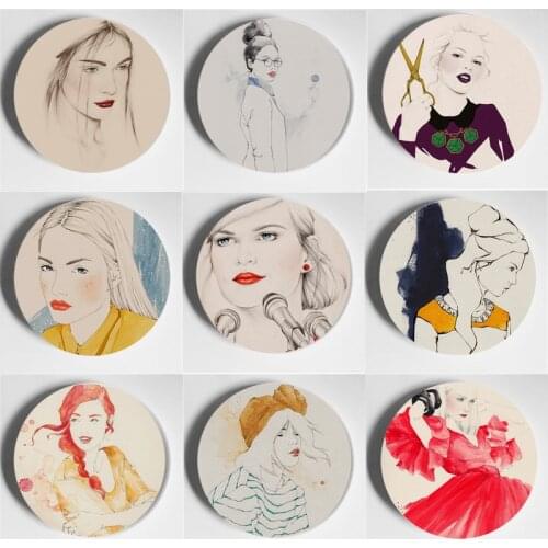 Emma Leonard Wall Plate Beautiful High Quality Ceramic Handcrafts Decorative Plate Home Living Room Bar Resturant Art Plate