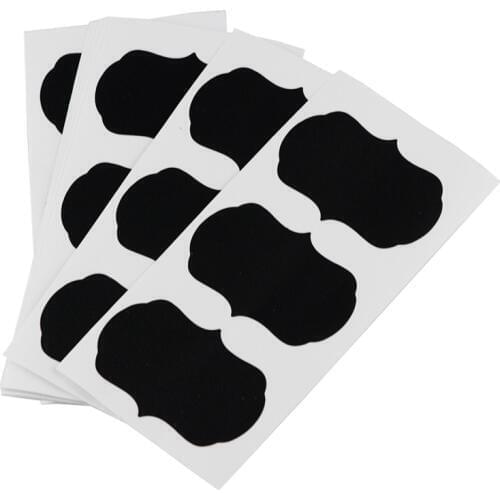 New-36 Pcs/Set Blackboard Sticker Craft Kitchen Jars Organizer Labels Chalkboard Chalk Board Sticker Black Board