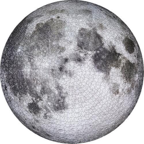 1000 Pieces Earth Print Puzzle for Kids Adults Round-Shaped Puzzle Jigsaw Adults Decompression Toys