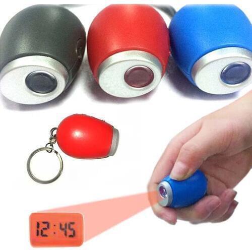 Portable Digital Projection LED Clock With Time Projector Watch Night Light Clocks @LS