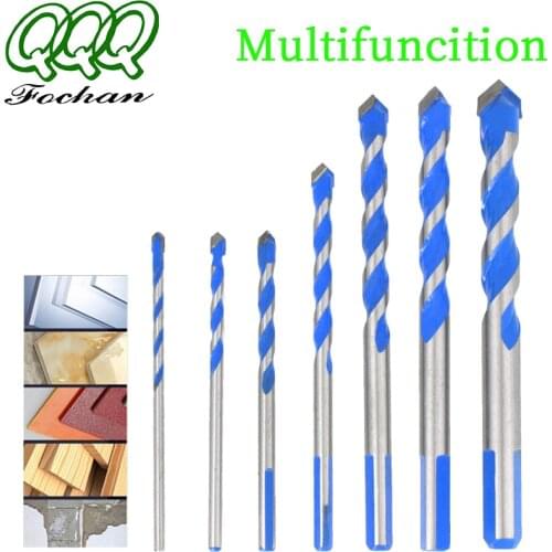 QQQ 3 4 5 6 8 10 12mm Multi-functional Glass Drill Bit Triangle Bits Ceramic Tile Concrete Brick Metal Stainless Steel Wood