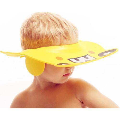 Baby Shower Caps Shampoo Cap Wash Hair Kids Bath Visor Hats Adjustable Shield Waterproof Ear Protection Eye Children Hats Infant