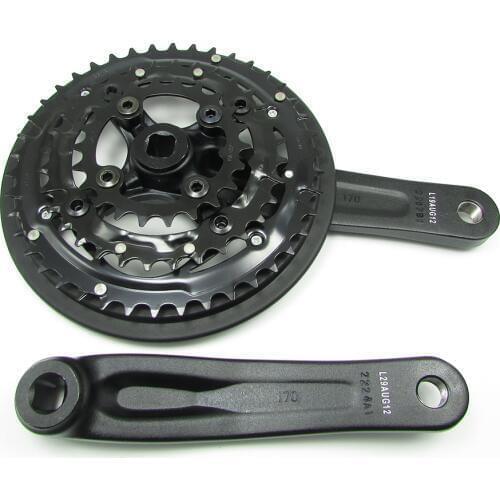 Mtb Crankset Chainring Sprocket 42/32/22T*170mm 8/9-speed Bike Bicycle Mountain Bike Gear Change Square Hole Bicycle Chainwheel