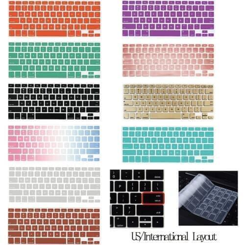 Silicone Soft Waterproof US Laptop Keyboard Cover For Apple Macbook 2020 Air 13" A2179 Touch ID A2337 (M1) Keyboard