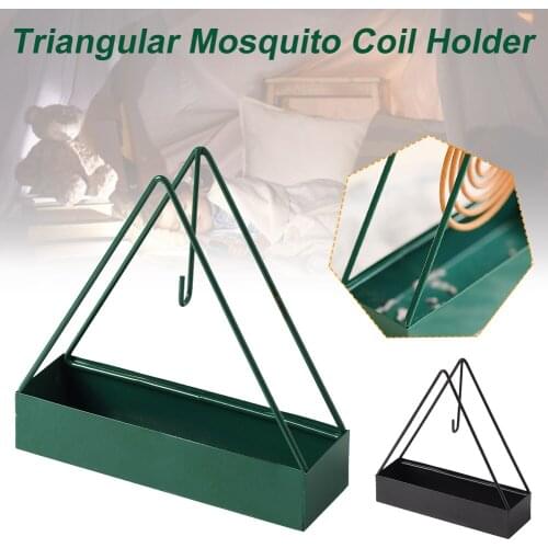 Spiral Mosquito Coil Holder Iron Mosquito Coil Frame Triangle Shaped Insect Repellent Incense Rack Home Decoractive Holder