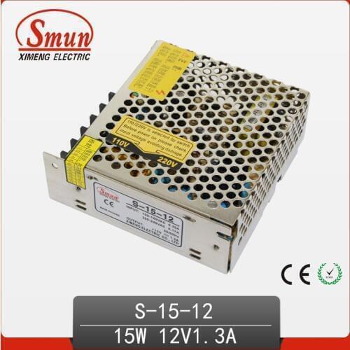 S serise 12V 1.3A 15W AC/DC Universal Regulated Single Output Switching Power Supply