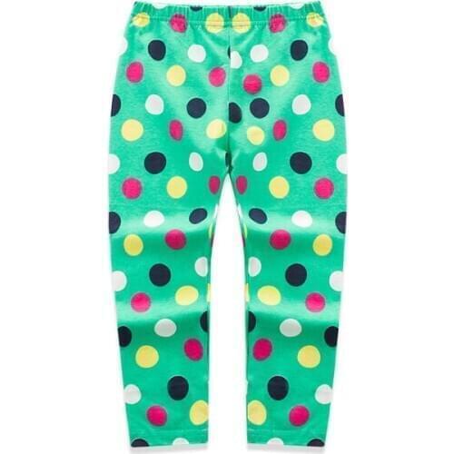 2016 Spring New Pattern Han Bantong Pants Childrens Garment Girl Baby Colour Wave Point Underpant Girl Compact Length Pants