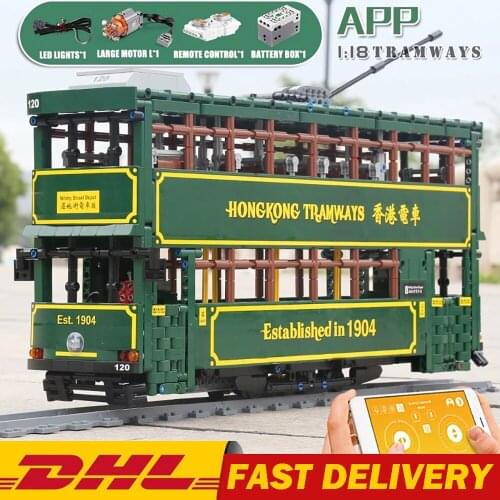 MOULD KING KB120 High-Tech Car The APP RC Motorized 1904 Whitty Street Depot Building Blocks Bricks Kids Christmas Toys Gift