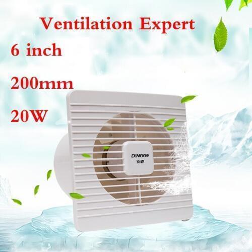 6 inch 150 mm bathroom kitchen Glass window wall Household exhaust fan
