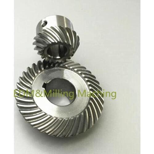 1Set Milling Machine Lifting Gear Spiral Umbrella Type Gear For C77+C96 For CNC Bridgeport Mill Tool