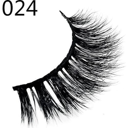 1 Pair 3D Mink Eyelashes Lasting Long Mink Lashes Natural 100% Mink Eyelashes Extension False Eyelashes