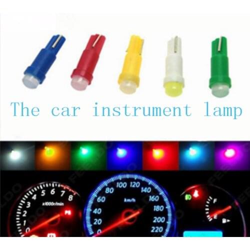 10PCS Car Dashboard Instrument LED T5 Compartment Reading Light Car Interior Showing Width Light Signal Map Lamp Accessories