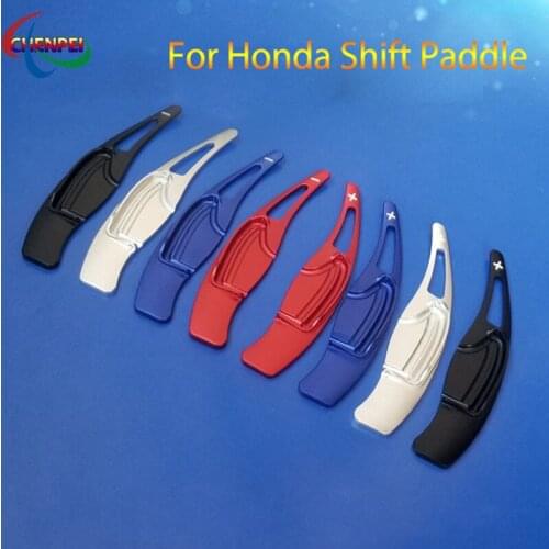 2pcs Aluminum Car Steering Wheel Shift Paddle Extension Shifter For Honda Civic 9th Interior Accessories