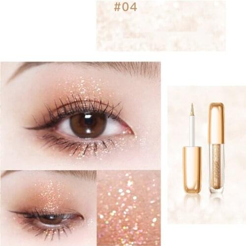 5 Colors Liquid Eyeshadow Diamond Shiny Eyeshadow Pen Long Lasting Shimmer High Pigmented Makeup Cosmetics Maquillaje TSLM1