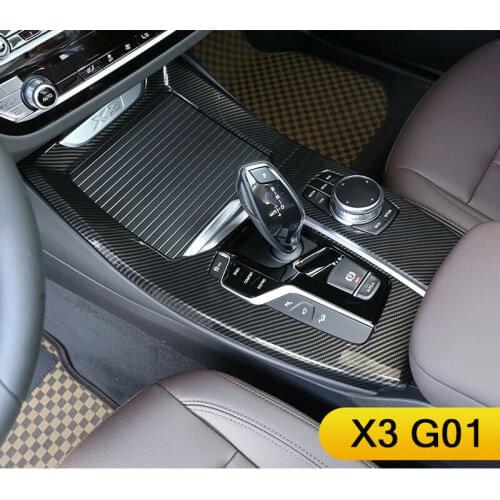 ABS Carbon Fiber For BMW X3 X4 G01 G02 2018-2019 Center Console Gear Shift Panel