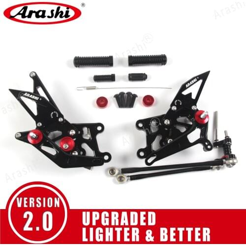 Arashi CBR600RR 2007-2008 Rider Footrest For HONDA CBR 600 CBR600 RR 2007 2008 07 08 Adjustable Rearsets Foot Pegs Rear Rest