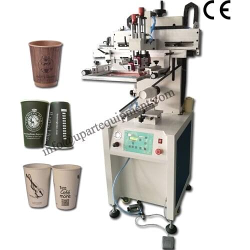 Serigraph machine for disposable cups, plastic cup silkscreen printer